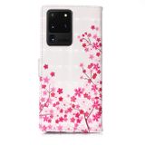 Peněženkové pouzdro na Samsung S20 Ultra - 3D Pattern - Cherry Blossoms