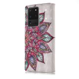 Peněženkové pouzdro na Samsung S20 Ultra - 3D Pattern  -  Half Flower