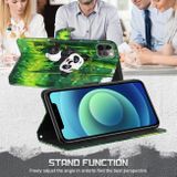 Peňeženkové 3D puzdro PAINTING pro Motorola Moto G62 5G - Panda a bambus