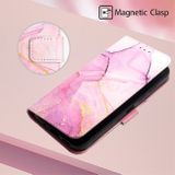 Peňeženkové 3D puzdro MARBLE pro Motorola Moto G62 5G - Růžově fialová