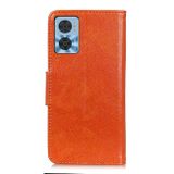 Peněženkové kožené pouzdro NAPPA pro Motorola Moto E22i - Oranžová