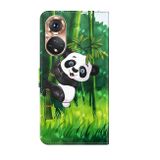 Peněženkové 3D pouzdro na Honor 50 - Panda Climbing Bamboo