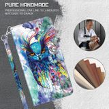 Peňeženkové 3D puzdro PAINTING pro Honor X8 4G – Akvarelová sova