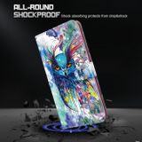 Peňeženkové 3D puzdro PAINTING pro Honor X8 4G – Akvarelová sova