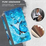 Peňeženkové 3D puzdro PAINTING pro Honor X8 4G – Tři motýli