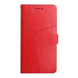 Peněženkové kožené pouzdro Y-SHAPED pro Samsung Galaxy A04s - Červená