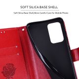 Peněženkové kožené pouzdro Rose pro Samsung Galaxy A73 5G - Červená