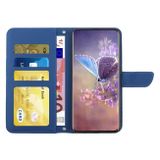 Peněženkové kožené pouzdro BUTTERFLY pro Samsung Galaxy A04s - Modrá