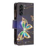Peňeženkové 3D puzdro COLORED pro Samsung Galaxy A14 4G/5G - Velký motýl
