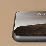 Skleněný kryt WOOD GRAIN pro Honor X8 4G - Tmavě hnedá