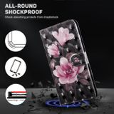 Peňeženkové 3D puzdro PAINTED pro Samsung Galaxy A14 4G/5G - Růžový květ