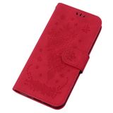 Peněženkové kožené pouzdro BUTTERFLY pro Samsung Galaxy A14 4G/5G - Červená