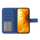Peněženkové kožené pouzdro SUNFLOWER pro Samsung Galaxy A04s - Tmavě modrá