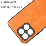 Kožený kryt Sewing pro Honor X8 5G/X6 - Oranžová