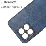 Kožený kryt Sewing pro Honor X8 5G/X6 - Modrá