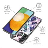 Gumový kryt COLORED pro Samsung Galaxy S23 5G - Černé květy