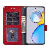 Peněženkové kožené pouzdro ZIPPER pro Samsung Galaxy A04s - Červená