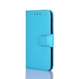 Peněženkové kožené pouzdro CRYSTAL pro Samsung Galaxy A04s - Blankytně modrá