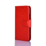 Peněženkové kožené pouzdro CRYSTAL pro Samsung Galaxy A04s - Červená