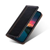 Peněženkové kožené pouzdro GRID pro Samsung Galaxy A04s - Černá