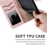 Peňeženkové kožené pouzdro LIFE TREE pro Samsung Galaxy S23 Ultra 5G – Růžově zlatá