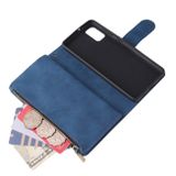 Peněženkové kožené pouzdro pro Samsung Galaxy A41- Peňaženka/Modrá
