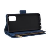 Peněženkové kožené pouzdro pro Samsung Galaxy A41- Peňaženka/Modrá