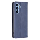 Peňeženkové kožené pouzdro PRISMATIC pro Samsung Galaxy A54 5G – Modrá