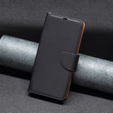Peňeženkové kožené pouzdro LITCHI pro Samsung Galaxy A54 5G – Černá