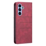 Peňeženkové kožené pouzdro BLOCK pro Samsung Galaxy A54 5G – Červená