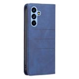 Peňeženkové kožené pouzdro BLOCK pro Samsung Galaxy A54 5G – Modrá