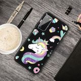 Gumový kryt TPU pro Samsung Galaxy A41 - Candy Unicorn