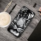 Gumový kryt na Samsung Galaxy S20 Ultra - Pattern Printing Embossment -Blý tigr