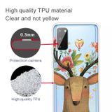 Gumový kryt TPU pro Samsung Galaxy A41 - Flower Deer