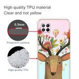 Gumový kryt na Huawei P40 Lite  - Shockproof Painted Transparent -Flower Deer