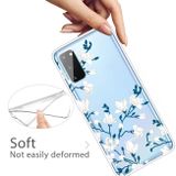 Gumový kryt TPU pro Samsung Galaxy A41 - Magnolia Flower