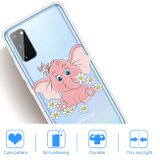 Gumový kryt TPU pro Samsung Galaxy A41 - Little Pink Elephant