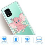 Gumový kryt na Xiaomi Mi 10 Lite - Malý růžový slon
