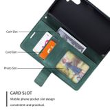 Peněženkové kožené pouzdro SPLICING pro Samsung Galaxy A14 4G/5G - Zelená