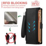 Peněženkové kožené pouzdro Celebrity RFID pro Samsung Galaxy Z Fold4 - Černá