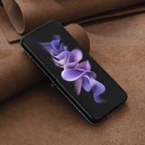 Kožený kryt Colored Samsung Galaxy Z Flip4 - Švestka