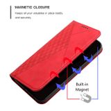 Peňeženkové kožené pouzdro DIAMOND pro Samsung Galaxy A54 5G – Červená