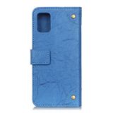 Peněženka kožené pouzdro pro Xiaomi Mi 10 Lite - modrá