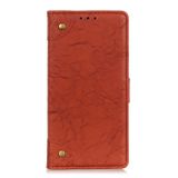 Peněženka kožené pouzdro pro Xiaomi Mi 10 Lite - hnědá