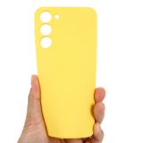 Gumový kryt PURE COLOR pro Samsung Galaxy S23 5G - Žlutá