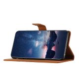Peňeženkové kožené pouzdro EMBOSSED pro Samsung Galaxy A54 5G – Hnědá