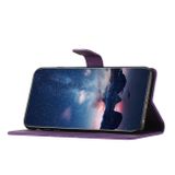 Peňeženkové kožené pouzdro EMBOSSED pro Samsung Galaxy A54 5G – Fialová