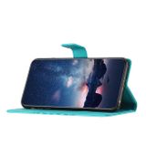 Peňeženkové kožené pouzdro EMBOSSED pro Samsung Galaxy A54 5G – Modrá