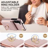 Gumový kryt RING HOLDER pro Samsung Galaxy S23 Plus 5G - Růžově zlatá