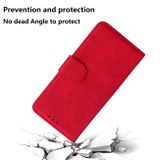 Peňeženkové kožené pouzdro PURE COLOR pro Samsung Galaxy A54 5G – Červená